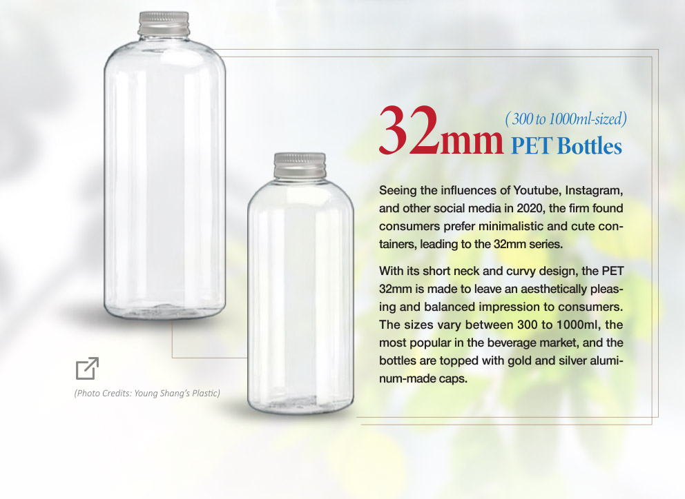 32mm PET bottles